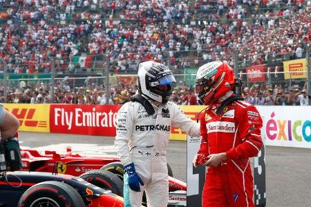 Bottas - Räikkönen - GP Mexiko 2017 - Rennen