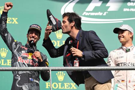 In Spa schafft es Ricciardo wieder auf die Top-Plätze und nimmt seinen Landsmann Mark Webber mit ins Boot. Der als Moderator...