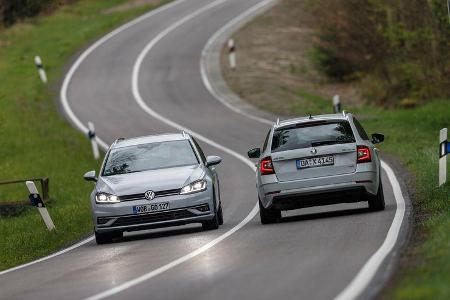 Skoda Octavia Combi 2.0 TDI 4x4, VW Golf Variant 2.0 TDI 4Motion