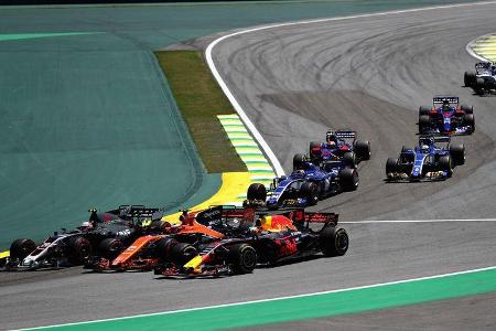 Kevin Magnussen - Stoffel Vandoorne - Daniel Ricciardo - Formel 1 - GP Brasilien - 12. November 2017