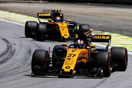 Carlos Sainz - Nico Hülkenberg - Renault - Formel 1 - GP Brasilien - 12. November 2017