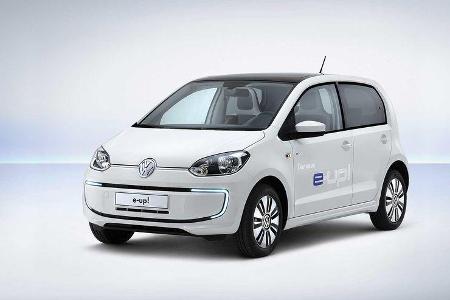 Startnummer 216: Team Volkswagen im Volkswagen e-up, 40 - 60 kw, 160 km Reichweite.