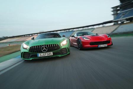 Mercedes-AMG GT R - Corvette Z06 - Sportwagen - Test