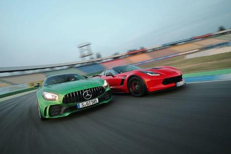 Mercedes-AMG GT R - Corvette Z06 - Sportwagen - Test