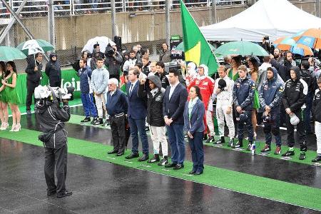 Impressionen - Hymne - GP Brasilien 2016 - Interlagos - Rennen