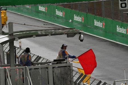 Rote Flagge - Rennunterbrechung - GP Brasilien 2016 - Interlagos - Rennen