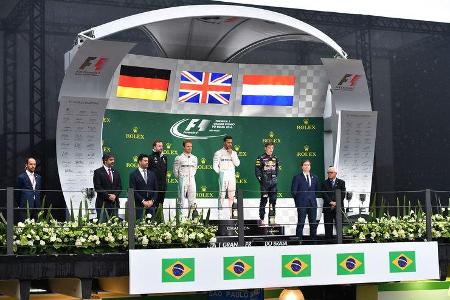 Podium - GP Brasilien 2016 - Interlagos - Rennen