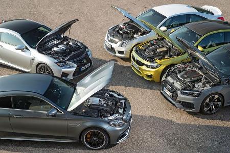 Power-Coupés - Test - Vergleichstest - RS 5 - ATS -V - RC F - AMG C 63 S - M4 Competition