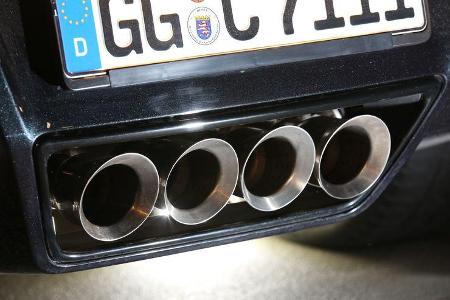 Corvette Stingray Coupé, Auspuff, Endrohre