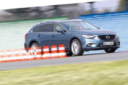 Mazda 6 2.2 D, Seitenansicht, Bremstest