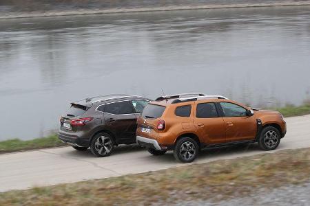 Dacia Duster, Nissan Qashqai, Exterieur