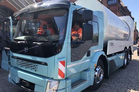 Volvo FE Electric Truck Weltpremiere Hamburg 2018