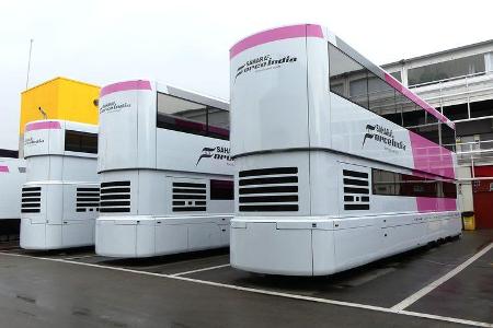 Force India - F1-Motorhomes - GP Spanien 2018