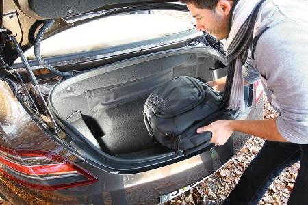 Mercedes SLS AMG Roadster, Kofferraum