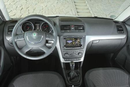 Skoda Yeti Greenline, Innenraum, Cockpit