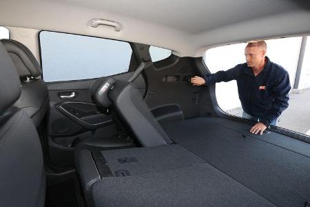 Hyundai Santa Fe 2.0 CRDi 2WD, Fondsitz, Umklappen