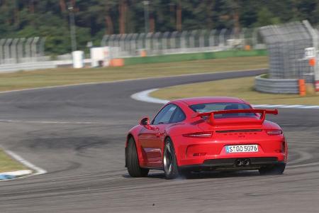 Porsche 911 GT3, Heckansicht, Driften