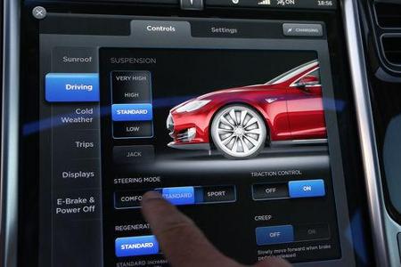 Tesla Model S, Display