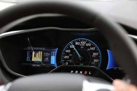 Ford Focus Electric, Rundinstrumente, Anzeigen