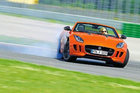 Jaguar F-Type V6 S, Driften, Kuvenfahrt Jaguar F-Type V6 S, Driften, Kuvenfahrt