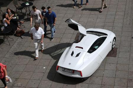 VW XL1, Draufsicht
