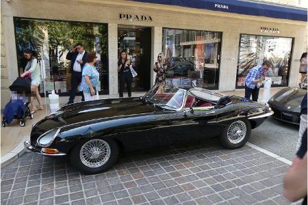 Jaguar E-Type Cabrio - Carspotting - GP Monaco 2018