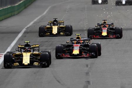 Renault - Red Bull - Formel 1 - GP Aserbaidschan - 29. April 2018