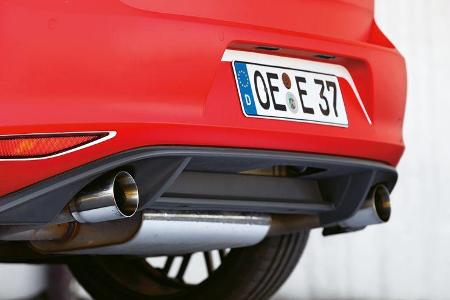 Eibach-VW Golf GTI, Heck, Endrohr