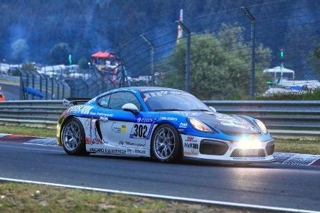 24h-Rennen Nürburgring 2018 - Nordschleife - Startnummer #302 - Porsche Cayman GT4 CS - Mühlner Motorsport SPRL - CUP3