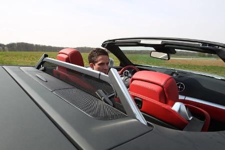 Mercedes SL 350, Windschott, Cockpit