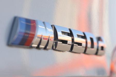 BMW M550d x-Drive, Schriftzug, Typenbezeichnung