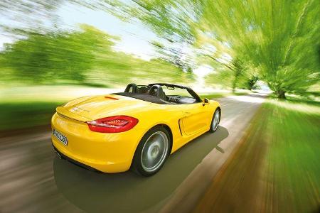 Porsche Boxster S, Heck, Seitenlinie