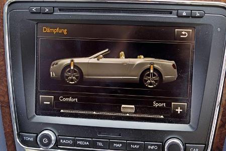 Bentley Continental GTC, Bildschirm, Dämpfung
