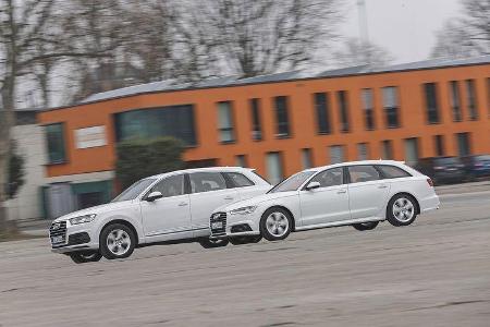 Audi A6 Avant 3.0 TDI Quattro, Audi Q7 3.0 TDI Quattro, Exterieur Seite