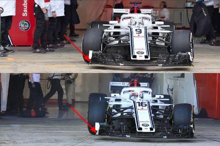 Sauber - Upgrades - Formel 1 - Test - Barcelona - 2018