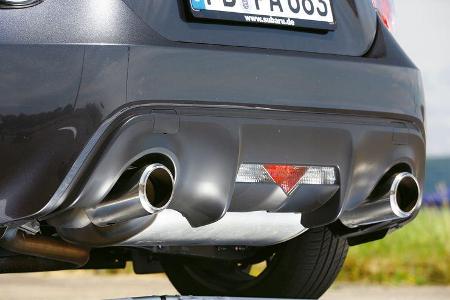 Subaru BRZ, Endrohre, Auspuff