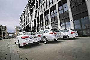 Audi A4 AV 2.0 TFSI Quattro, Opel Insignia Sports T. 2.0 DI, Skoda Superb Combi 2.0 TSI 4x4, Exterieur