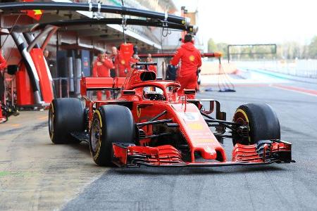 Sebastian Vettel - Ferrari - F1-Test - Barcelona - Tag 7 - 8. März 2018