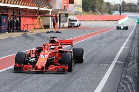 Sebastian Vettel - Ferrari - F1-Test - Barcelona - Tag 7 - 8. März 2018