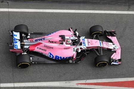Sergio Perez - Force India - F1-Test - Barcelona - Tag 7 - 8. März 2018