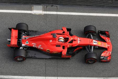 Sebastian Vettel - Ferrari - F1-Test - Barcelona - Tag 7 - 8. März 2018