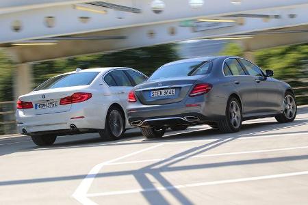 BMW 530e iPerformance Luxury Line, Mercedes E 350 e Avantgarde, Exterieur