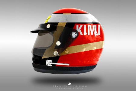 Kimi Räikkönen - Formel 1 - Retro-Helme - Sean Bull - 2018