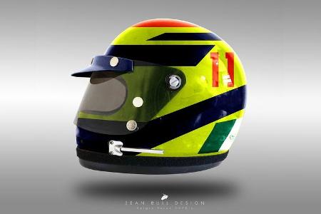 Sergio Perez - Formel 1 - Retro-Helme - Sean Bull - 2018