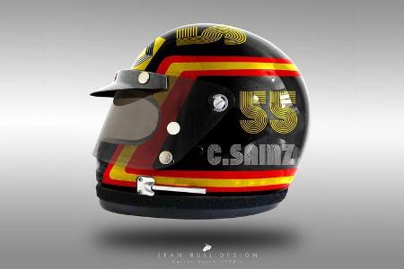 Carlos Sainz - Formel 1 - Retro-Helme - Sean Bull - 2018