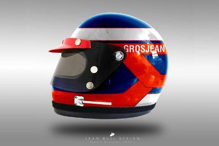 Romain Grosjean - Formel 1 - Retro-Helme - Sean Bull - 2018