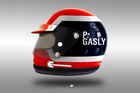 Pierre Gasly - Formel 1 - Retro-Helme - Sean Bull - 2018