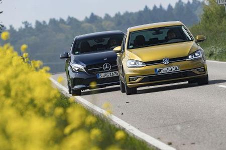 Mercedes A 200, VW Golf 1.5 TSI, Exterieur