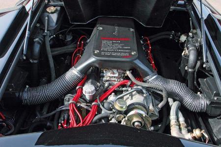 Motor des Lamborghini Countach LP 5000 QV