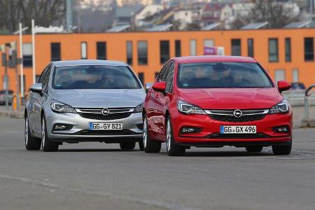 Opel Astra 1.6 CDTI gegen Opel Astra 1.0 DI Turbo